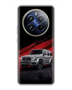 Чехол для Realme 12 Pro с картинкой «Mercedes G-Class красный»