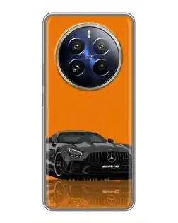 Чехол для Realme 12 Pro с картинкой «Оранжевый Mercedes AMG»