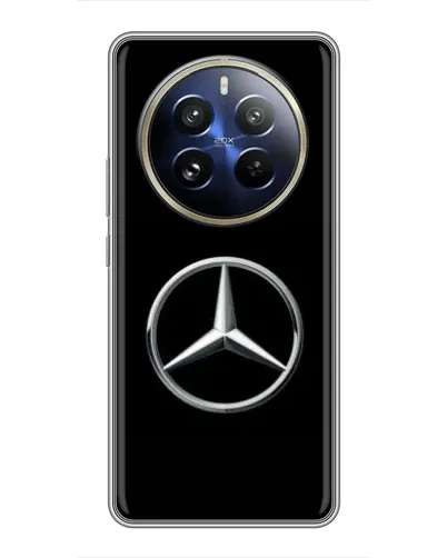 Чехол для Realme 12 Pro с картинкой «Mercedes классический лого»