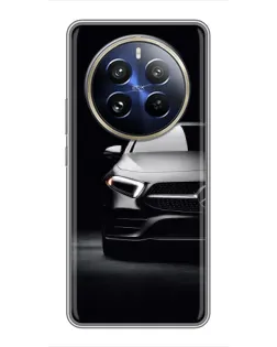 Чехол для Realme 12 Pro с картинкой «Свет фар Mercedes»
