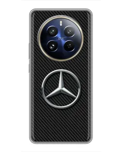 Чехол для Realme 12 Pro с картинкой «Карбоновый Mercedes стиль»