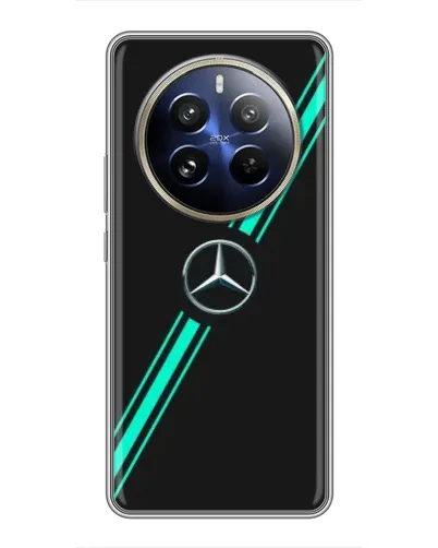 Чехол для Realme 12 Pro с картинкой «Спортивные линии Mercedes» Чехол для Realme 12 Pro с картинкой «Спортивные линии Mercedes»