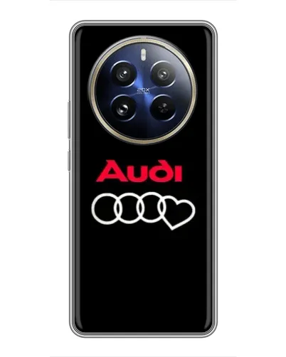 Чехол для Realme 12 Pro с картинкой «Логотип Audi Heart»