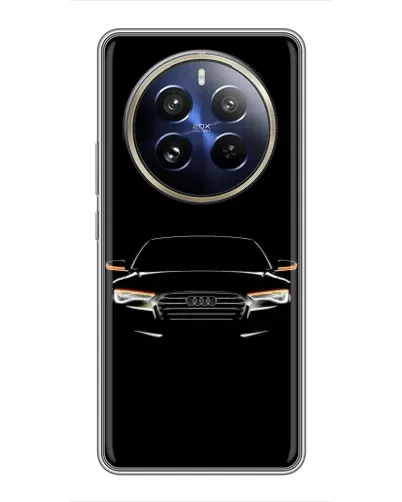 Чехол для Realme 12 Pro с картинкой «Audi — ночной контур»