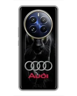 Чехол для Realme 12 Pro с картинкой «Пантера и Audi»