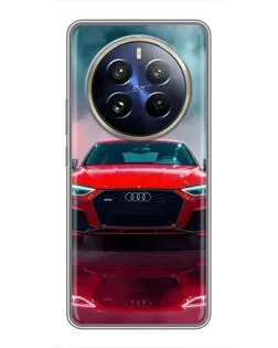 Чехол для Realme 12 Pro с картинкой «Audi RS — красный стиль»