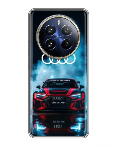 Чехол для Realme 12 Pro с картинкой «Audi Sport — неон»