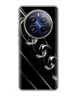 Чехол для Realme 12 Pro с картинкой «Audi — абстрактные кольца»
