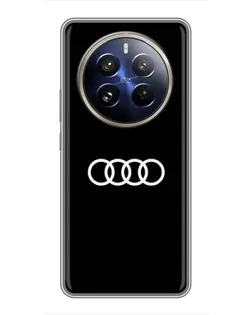 Чехол для Realme 12 Pro с картинкой «Audi White Logo»