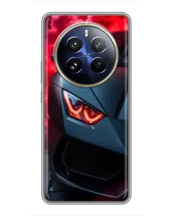 Чехол для Realme 12 Pro с картинкой «Lamborghini красное сияние»