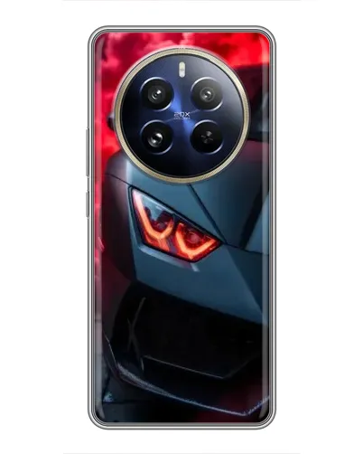 Чехол для Realme 12 Pro с картинкой «Lamborghini красное сияние» Чехол для Realme 12 Pro с картинкой «Lamborghini красное сияние»
