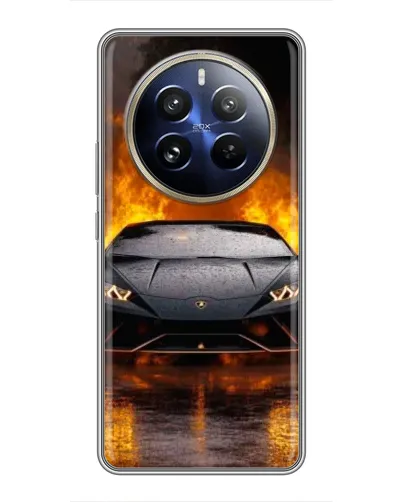 Чехол для Realme 12 Pro с картинкой «Lamborghini в огне» Чехол для Realme 12 Pro с картинкой «Lamborghini в огне»