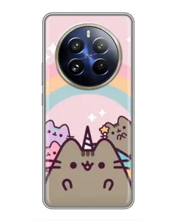 Чехол для Realme 12 Pro с картинкой «Единорог Pusheen» Чехол для Realme 12 Pro с картинкой «Единорог Pusheen»