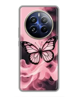 Чохол для Realme 12 Pro з картинкою «Метелик у диму»