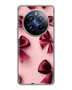 Чохол для Realme 12 Pro з картинкою «Бордовий атлас»
