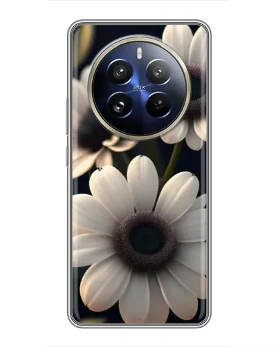 Чехол для Realme 12 Pro с картинкой «Белые маргаритки макро» Чехол для Realme 12 Pro с картинкой «Белые маргаритки макро»