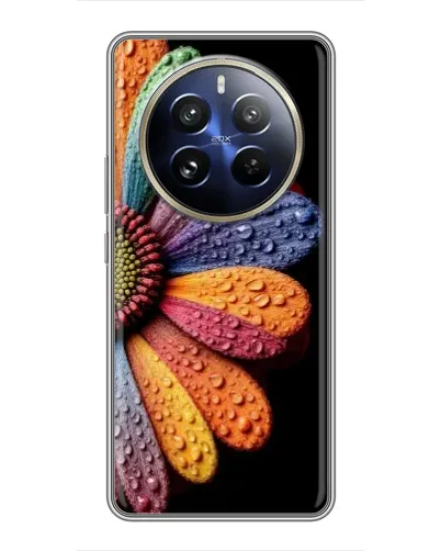 Чехол для Realme 12 Pro с картинкой «Радужный цветок» Чехол для Realme 12 Pro с картинкой «Радужный цветок»