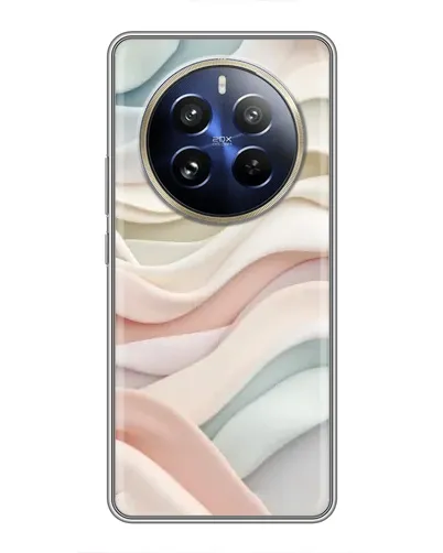 Чехол для Realme 12 Pro с картинкой «Пастельные нежные волны»