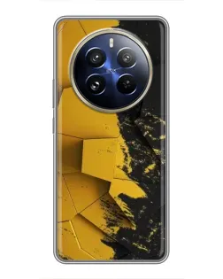 Чехол для Realme 12 Pro с картинкой «Золотые осколки геометрии» Чехол для Realme 12 Pro с картинкой «Золотые осколки геометрии»
