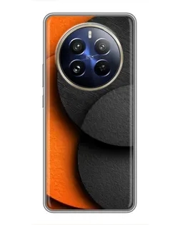 Чехол для Realme 12 Pro с картинкой «Геометрия оранжевых кругов» Чехол для Realme 12 Pro с картинкой «Геометрия оранжевых кругов»