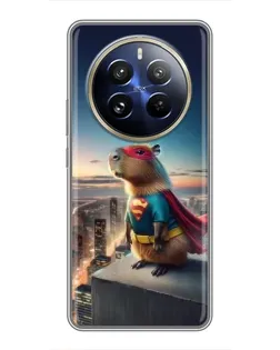 Чехол для Realme 12 Pro с картинкой «Капи-мен супергерой»