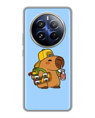 Чехол для Realme 12 Pro с картинкой «Капибара на скейте» Чехол для Realme 12 Pro с картинкой «Капибара на скейте»