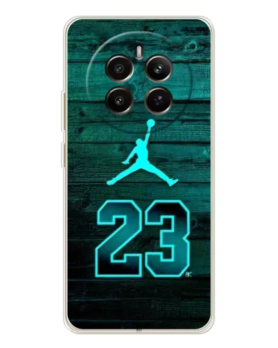 Чехол для Realme 12 с картинкой «Jordan Cyan 23»
