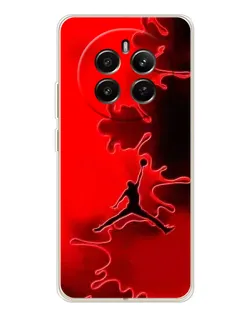 Чехол для Realme 12 с картинкой «Jordan Red Smoke»