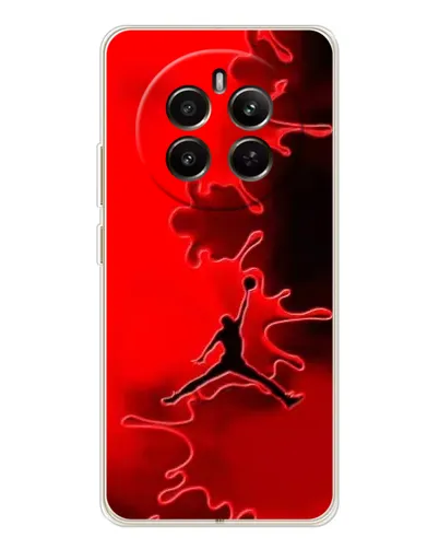 Чехол для Realme 12 с картинкой «Jordan Red Smoke»