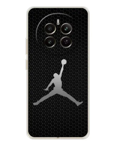 Чехол для Realme 12 с картинкой «Jordan Dark Carbon»
