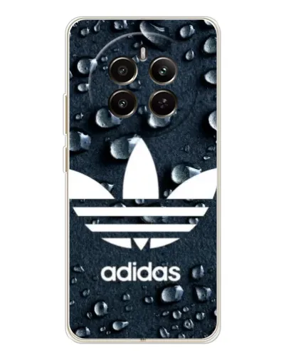 Чехол для Realme 12 с картинкой «Adidas Trefoil Blue»