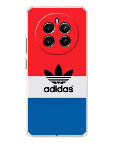 Чехол для Realme 12 с картинкой «Ретро блоки Adidas»
