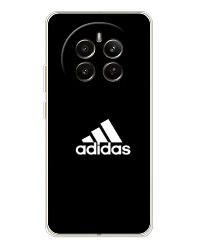 Чехол для Realme 12 с картинкой «Черная классика Adidas»