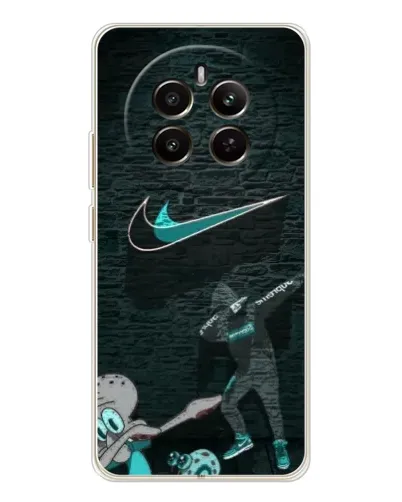 Чехол для Realme 12 с картинкой «Спортивный арт Nike»