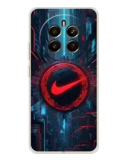 Чехол для Realme 12 с картинкой «Техногенный стиль Nike»