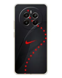 Чехол для Realme 12 с картинкой «Абстрактный дизайн Nike»