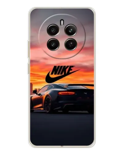 Чехол для Realme 12 с картинкой «Nike и суперкар»