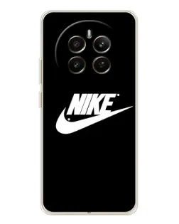 Чехол для Realme 12 с картинкой «Мазки краски Nike»