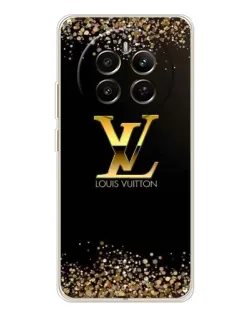 Чехол для Realme 12 с картинкой «LV — золотые искры»