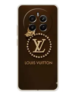 Чехол для Realme 12 с картинкой «LV — золотая печать»