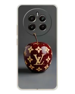 Чехол для Realme 12 с картинкой «Красное яблоко LV»