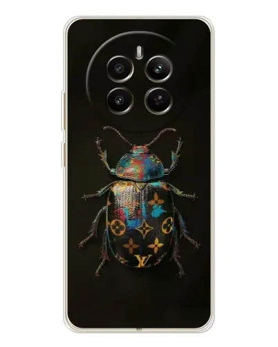 Чехол для Realme 12 с картинкой «LV — мраморный принт»