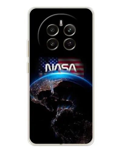 Чехол для Realme 12 с картинкой «Земля из космоса NASA»