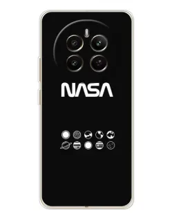 Чехол для Realme 12 с картинкой «NASA — технический принт»