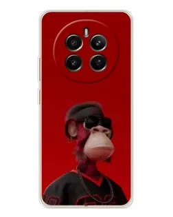 Чехол для Realme 12 с картинкой «Bored Ape в красном» Чехол для Realme 12 с картинкой «Bored Ape в красном»