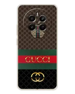 Чехол для Realme 12 с картинкой «Gucci — брендированный десерт»