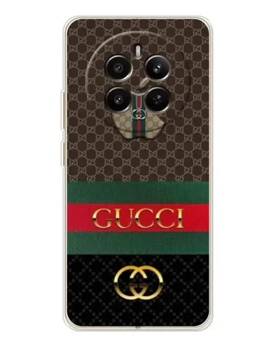 Чехол для Realme 12 с картинкой «Gucci — брендированный десерт»