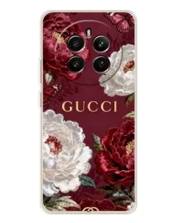 Чохол для Realme 12 з картинкою «Gucci — бордові троянди» Чохол для Realme 12 з картинкою «Gucci — бордові троянди»