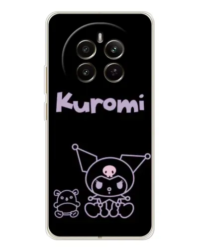 Чохол для Realme 12 з картинкою «Kuromi — чорний мінімалізм» Чохол для Realme 12 з картинкою «Kuromi — чорний мінімалізм»