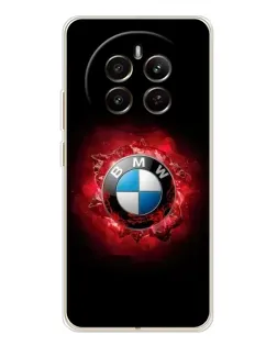 Чехол для Realme 12 с картинкой «Логотип BMW — вспышка»